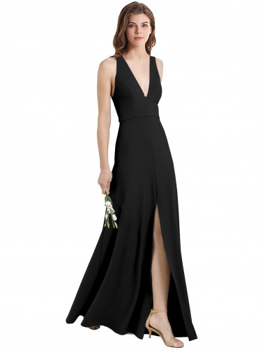 Black Sheath High Neck Long Formal Evening Gown / Prom Dress / Bridesmaid Dress Bolton