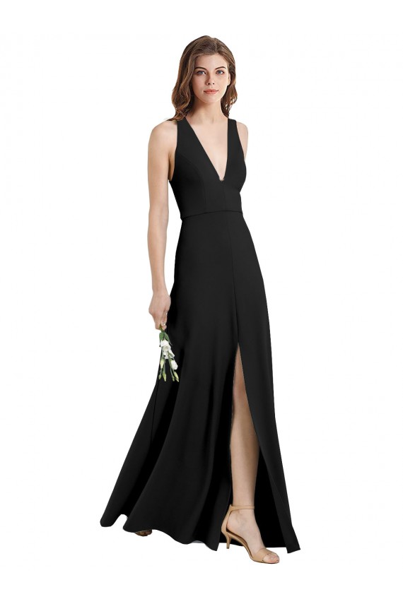 Black Sheath High Neck Long Formal Evening Gown / Prom Dress / Bridesmaid Dress Bolton