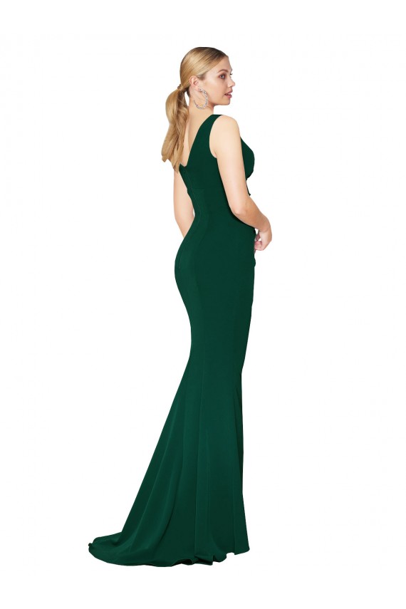 Midnight Green Mermaid High Neck Long Formal Evening Gown / Prom Dress / Bridesmaid Dress Bolton