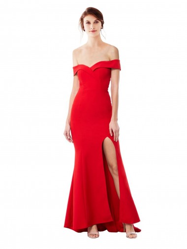 Red Mermaid High Neck Long Formal Evening Dress / Prom Dress / Bridesmaid Dress Bolton