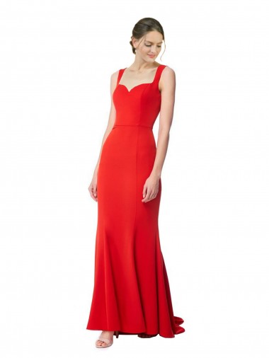 Red Mermaid High Neck Long Formal Evening Gown / Prom Dress / Bridesmaid Dress Bolton