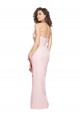 Low Back Pink Sheath Strapless Long Formal Dress / Bridesmaid Dress Bolton