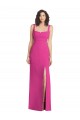 Low Back Fuchsia Trumpet Square Neck Long Semi Formal Evening Dress / Prom Dress / Bridesmaid Dress Bolton