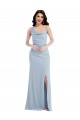Light Sky Blue Trumpet One Shoulder Long Formal Dress / Bridesmaid Dress Bolton