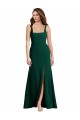 Midnight Green Trumpet Square Neck Long Semi Formal Evening Dress / Prom Dress / Bridesmaid Dress Bolton