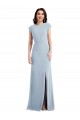 Open Back Light Sky Blue Trumpet Long Formal Evening Gown / Prom Dress / Bridesmaid Dress Bolton