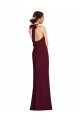 Open Back Burgundy Gold Trumpet Halter Neck Long Semi Formal Evening Dress / Prom Dress / Bridesmaid Dress Bolton