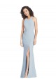 Open Back Light Sky Blue Trumpet Halter Neck Long Evening Dress / Bridesmaid Dress Bolton