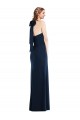 Open Back Dark Navy Trumpet High Neck Long Semi Formal Evening Dress / Prom Dress / Bridesmaid Dress Bolton