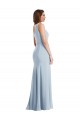 Light Sky Blue Trumpet One Shoulder Long Formal Evening Gown / Prom Dress / Bridesmaid Dress Bolton