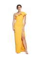 Saffron Sheath One Shoulder Long Formal Evening Gown / Prom Dress / Bridesmaid Dress Bolton
