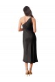 Black Sheath One Shoulder Midi Length Black Tie Evening Dress / Prom Dress / Bridesmaid Dress Bolton