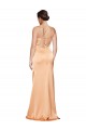 Open Back Light Copper Sheath One Shoulder Long Formal Evening Gown / Prom Dress / Bridesmaid Dress Bolton