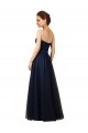 Dark Navy A-Line Strapless Long Bridesmaid Gown Bolton