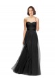 Black A-Line Sweetheart Long Bridesmaid Gown Bolton