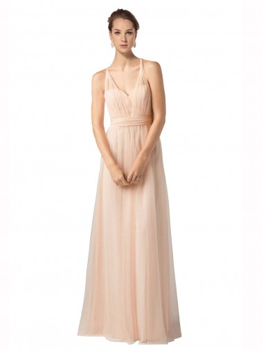 Nude A-Line Sweetheart Long Bridesmaid Dress / Evening Dress Bolton