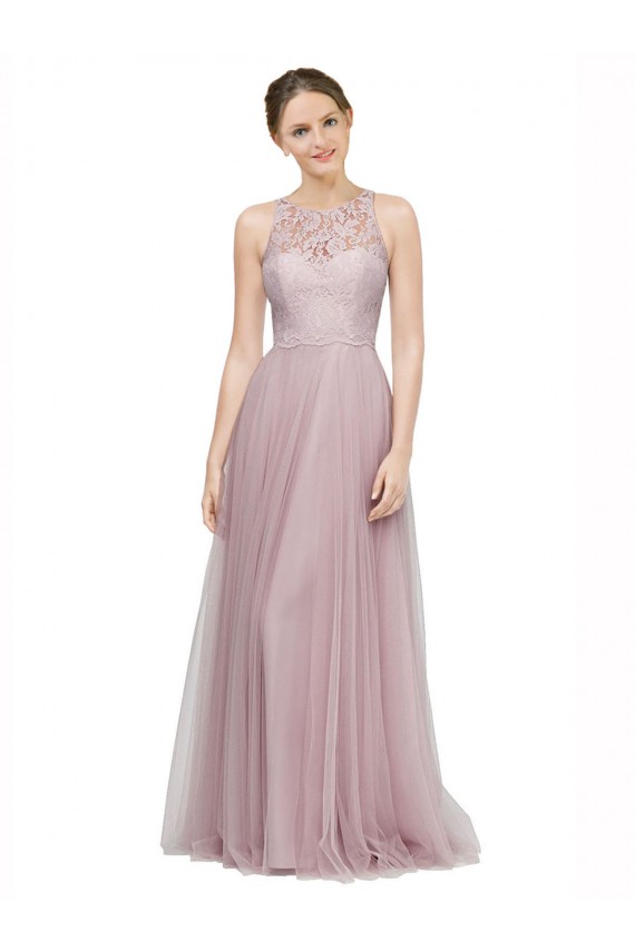 Light Lilac A-Line Sweetheart Long Bridesmaid Dress Bolton