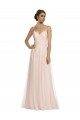 Pink A-Line Spaghetti Straps Long Bridesmaid Dress Bolton