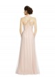 Pink A-Line Spaghetti Straps Long Bridesmaid Dress Bolton