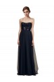 Black A-Line Strapless Long Bridesmaid Gown Bolton