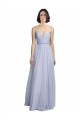 Lilac A-Line Sweetheart Sleeveless Long Bridesmaid Dress Bolton