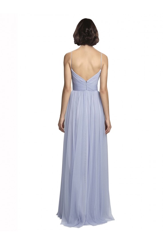 Lilac A-Line Sweetheart Sleeveless Long Bridesmaid Dress Bolton