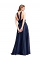 Navy Blue A-Line Halter Neck Long Bridesmaid Dress / Evening Dress Bolton