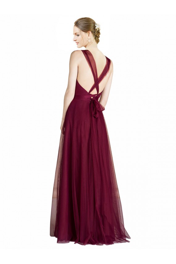 Open Back A-Line Sweetheart Long Bridesmaid Dress Bolton