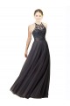 Open Back Slate Grey A-Line Sweetheart Long Bridesmaid Dress Bolton