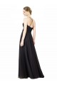 Open Back Slate Grey A-Line Sweetheart Long Bridesmaid Dress Bolton