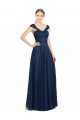 Low Back Dark Navy A-Line Sweetheart Long Bridesmaid Dress Bolton