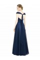 Low Back Dark Navy A-Line Sweetheart Long Bridesmaid Dress Bolton
