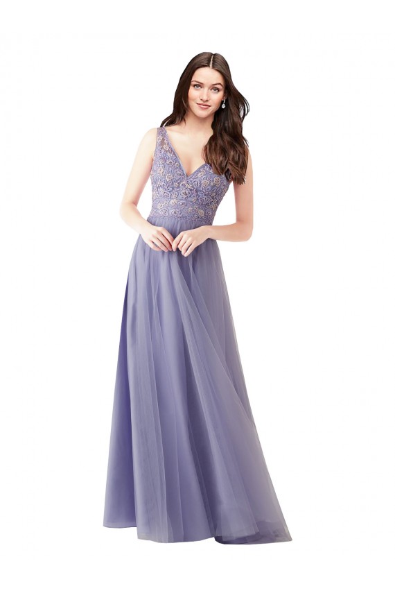 V-Back A-Line Sweetheart Sleeveless Long Formal Dress / Bridesmaid Dress Bolton