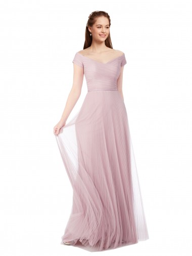 A-Line Off the Shoulder Long Bridesmaid Dress / Evening Dress Bolton