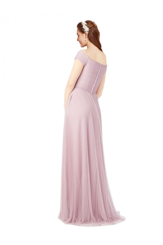 A-Line Off the Shoulder Long Bridesmaid Dress / Evening Dress Bolton