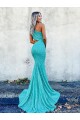 Shown Color Mermaid One Shoulder Sweep Train Prom Dresses Bolton