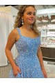Shown Color A-Line Scoop Neck Court Train Prom Dress / Evening Dress Bolton