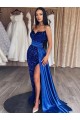 Royal Blue Sheath Sweetheart Sweep Train Prom Dresses Bolton