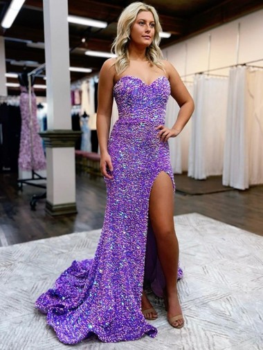 Lavender A-Line Sweetheart Court Train Homecoming Dress Bolton