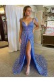 Shown Color A-Line V-Neck Court Train Prom Dress / Evening Dress Bolton