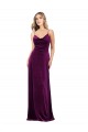 Open Back Grape A-Line V-Neck Long Formal Evening Gown / Prom Dress / Bridesmaid Dress Bolton