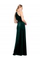 Keyhole Back Dark Green A-Line Jewel Neck Long Prom Dress / Bridesmaid Dress Bolton